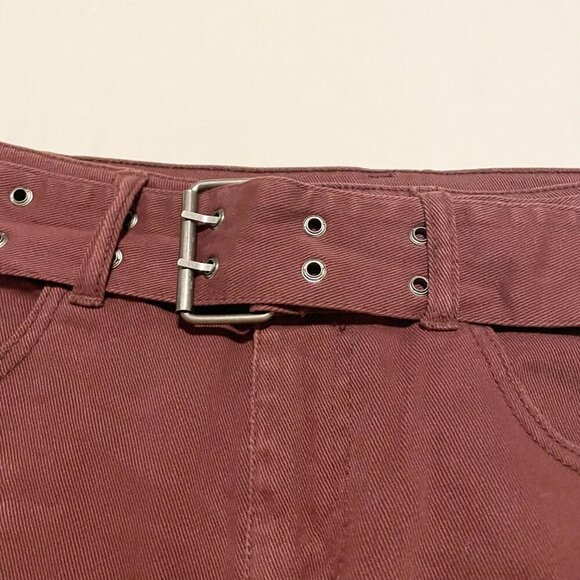 Tinseltown Skirt Belted Mini Denim Skirt Size 3 - Picture 3 of 16